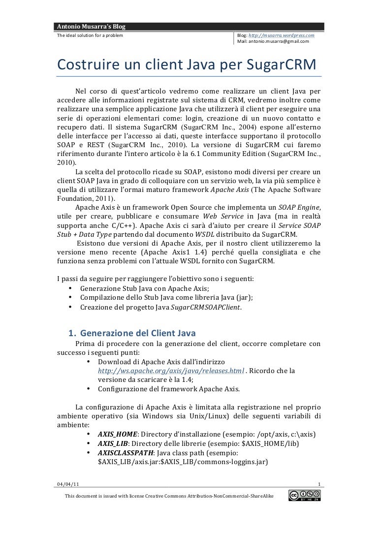 impot helios dellapplicazione